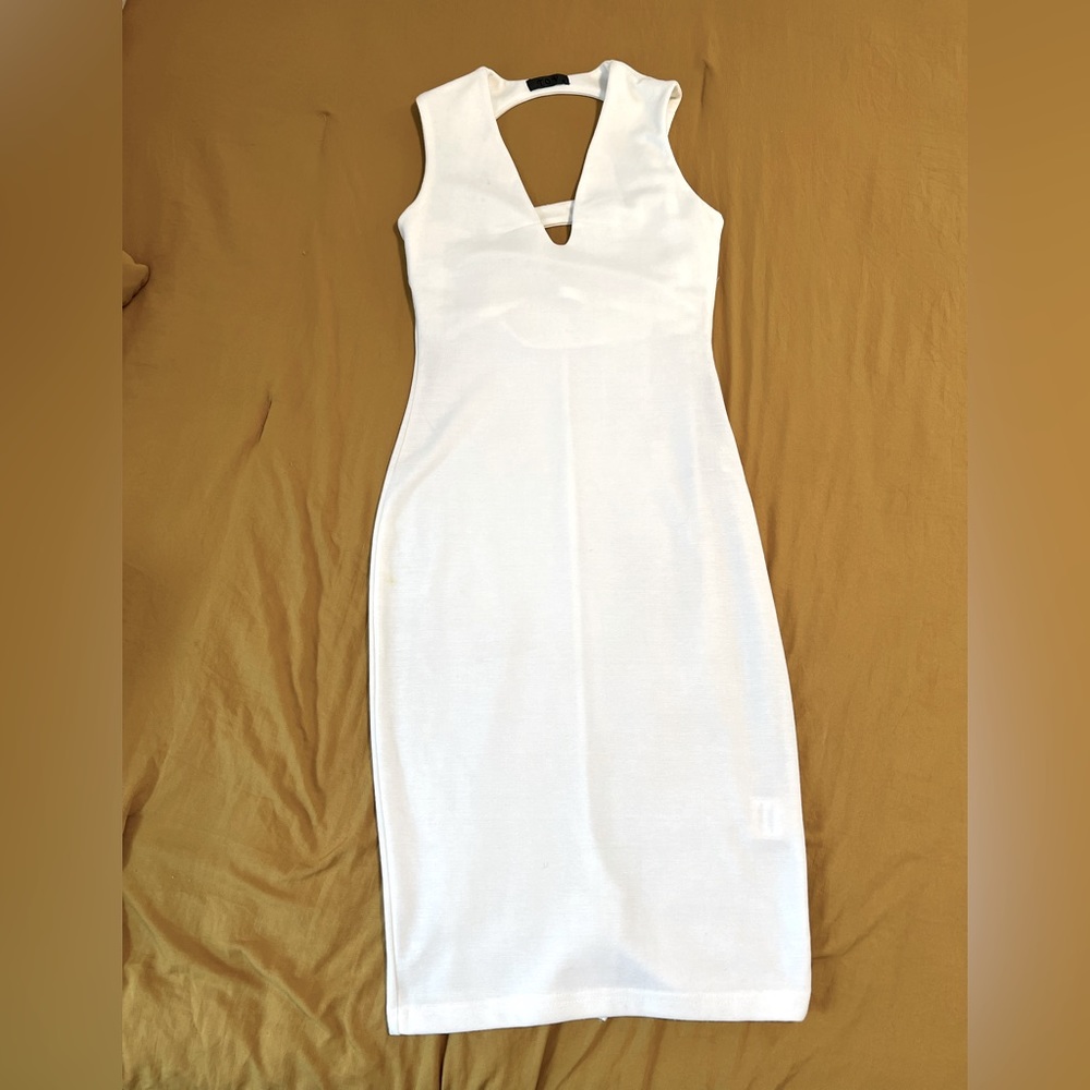 TOV Los Angeles White MIDI Dress
